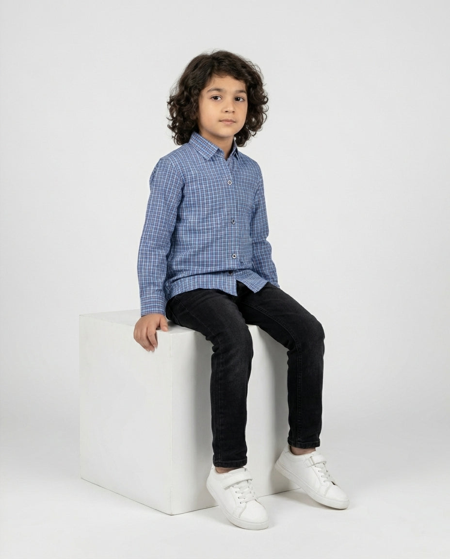 OCEAN PEARL CHECK SHIRT