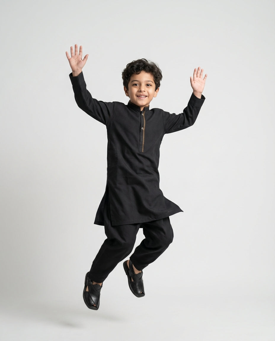 CLASSIC BLACK SHALWAR KAMEEZ