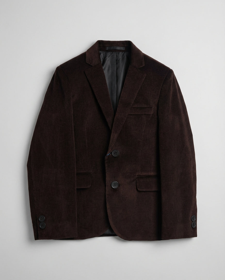 MAROON CORDUROY BLAZER