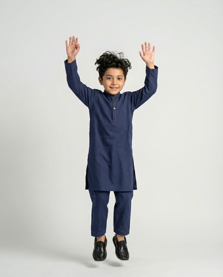 NAVY MINIMALIST SHALWAR KAMEEZ