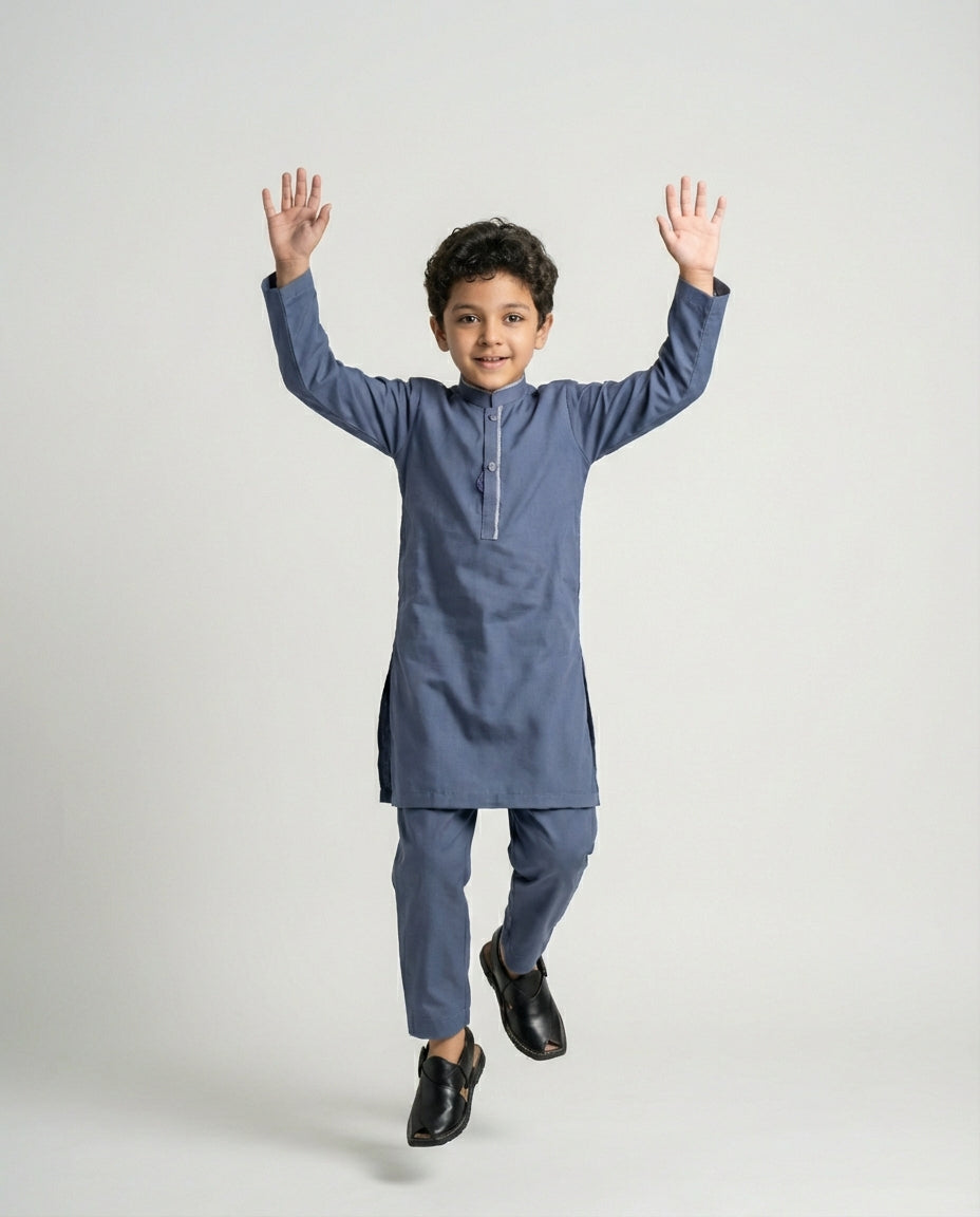 SLATE NAVY SHALWAR KAMEEZ