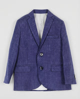 Blue Textured Blazer for Boys — Blazers for Boys | Little Giants