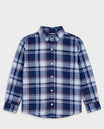 Navy Tartan Buttoned Shirt for Boys โ Casual Shirts for Boys | Little Giants