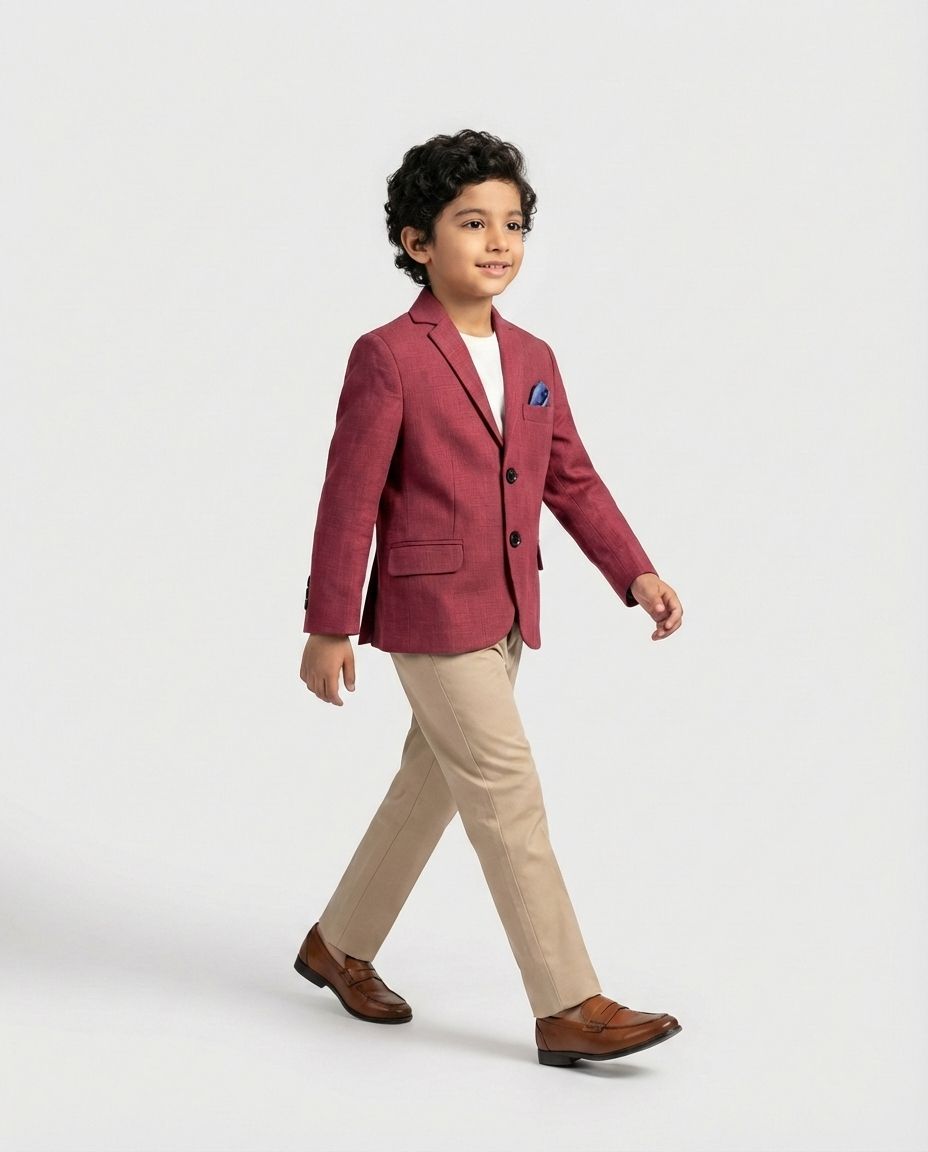 CRIMSON RED TAILORED BLAZER