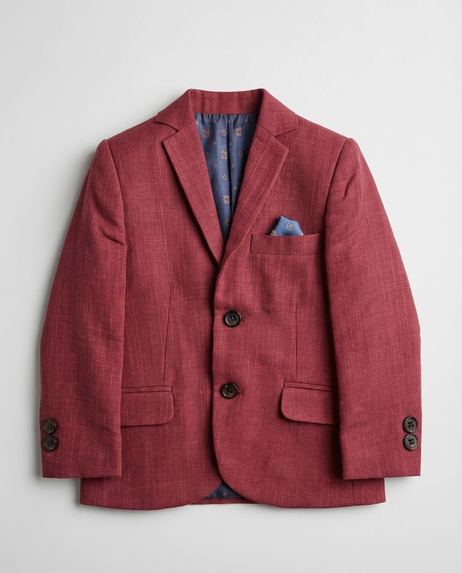 CRIMSON RED TAILORED BLAZER