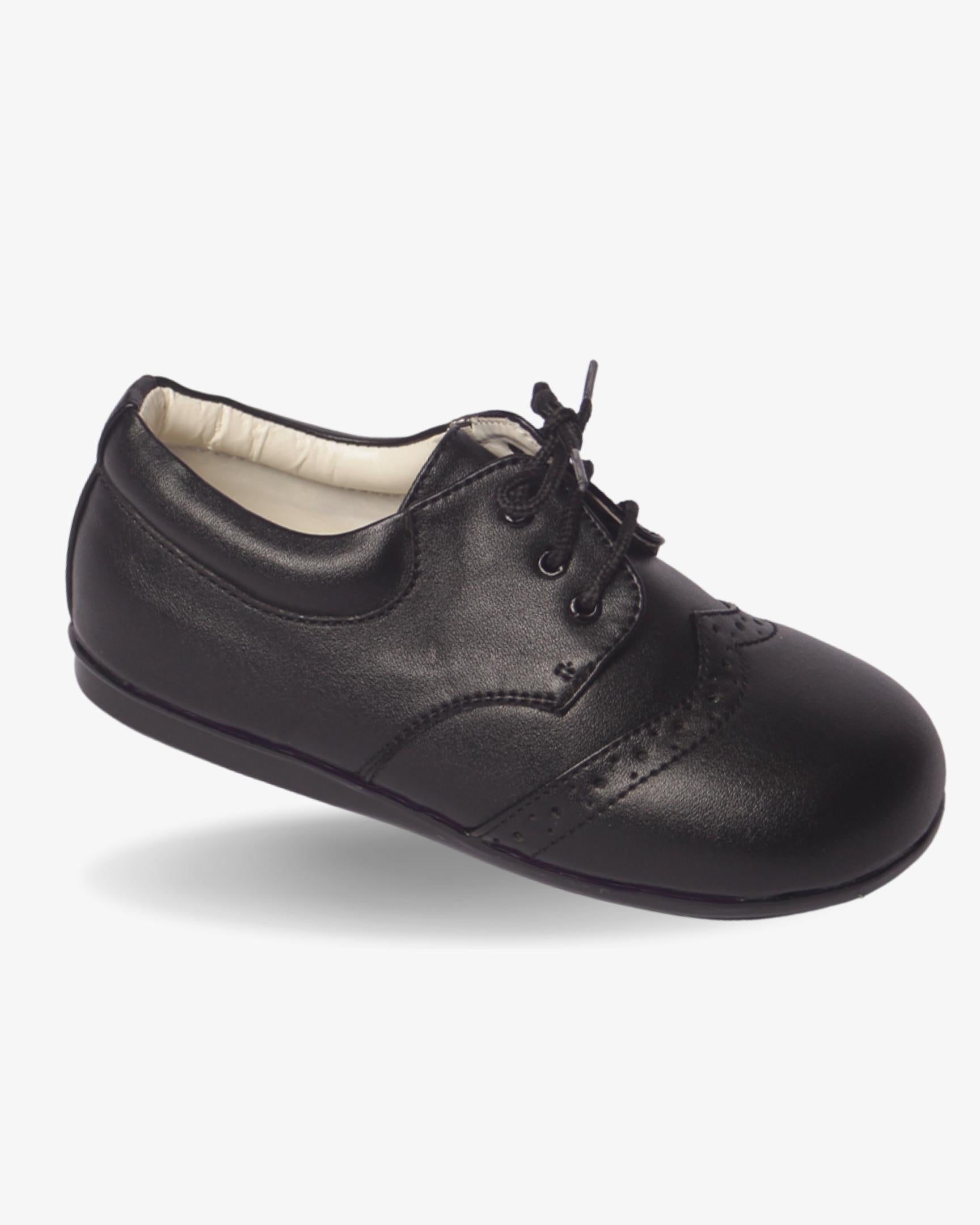EARLY STEPS BROGUE MATTE BLACK