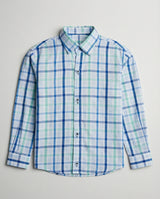 Blue Mint Check Shirt for Boys — Casual Shirts for Boys | Little Giants