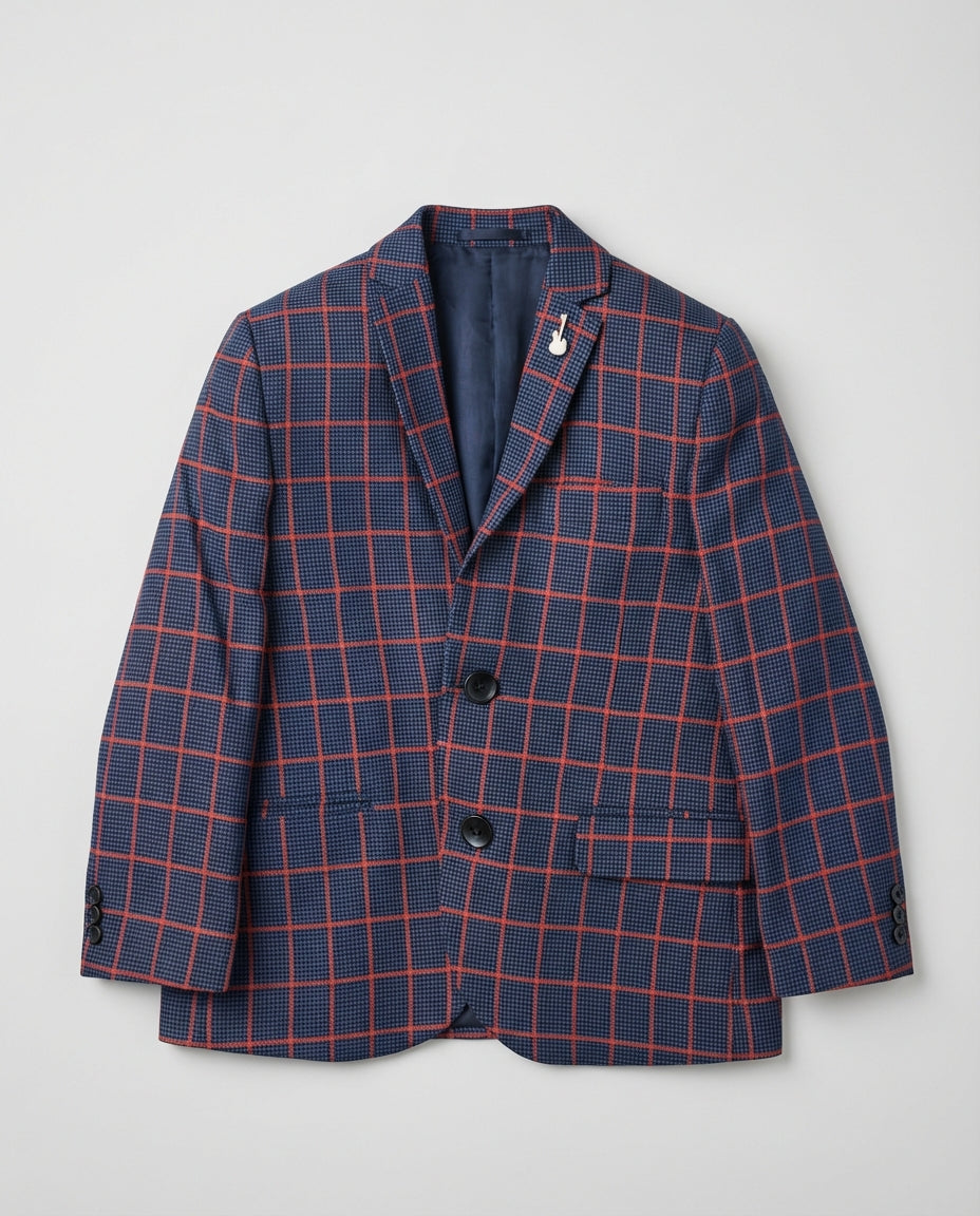 BLUE CHECK BLAZER