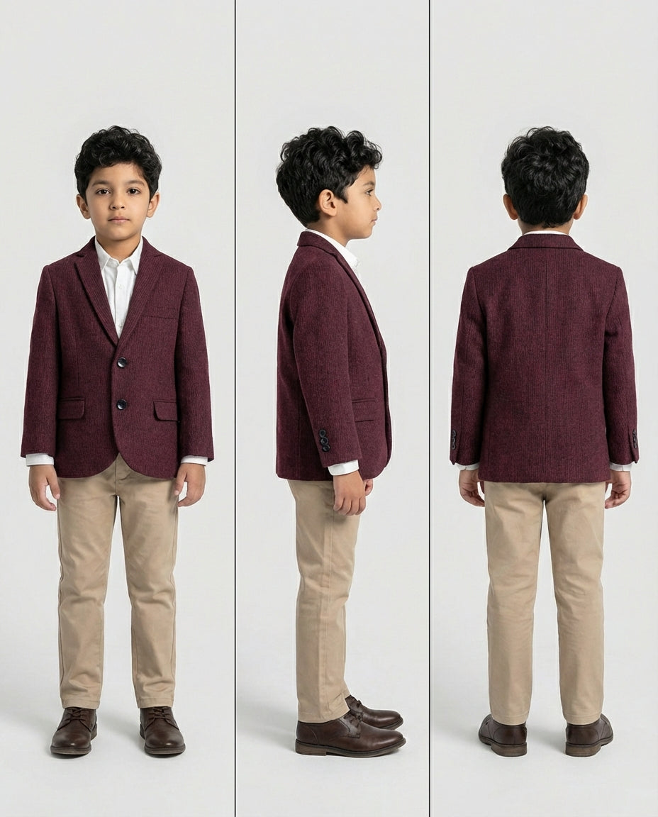 BURGUNDY BLAZER