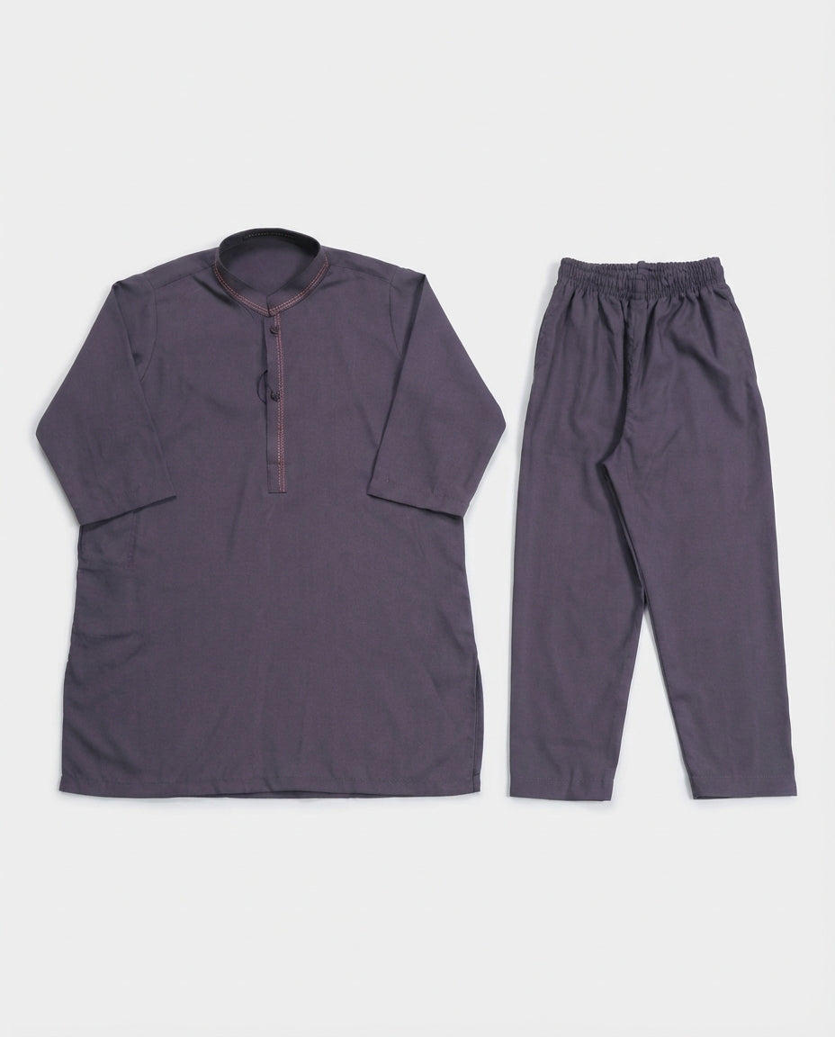 CHARCOAL MAUVE SHALWAR KAMEEZ