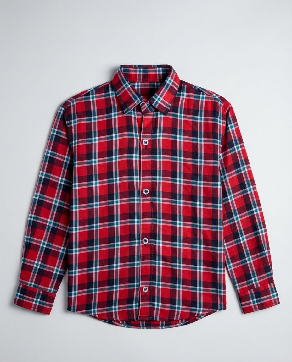 RED PLAID CHECK SHIRT