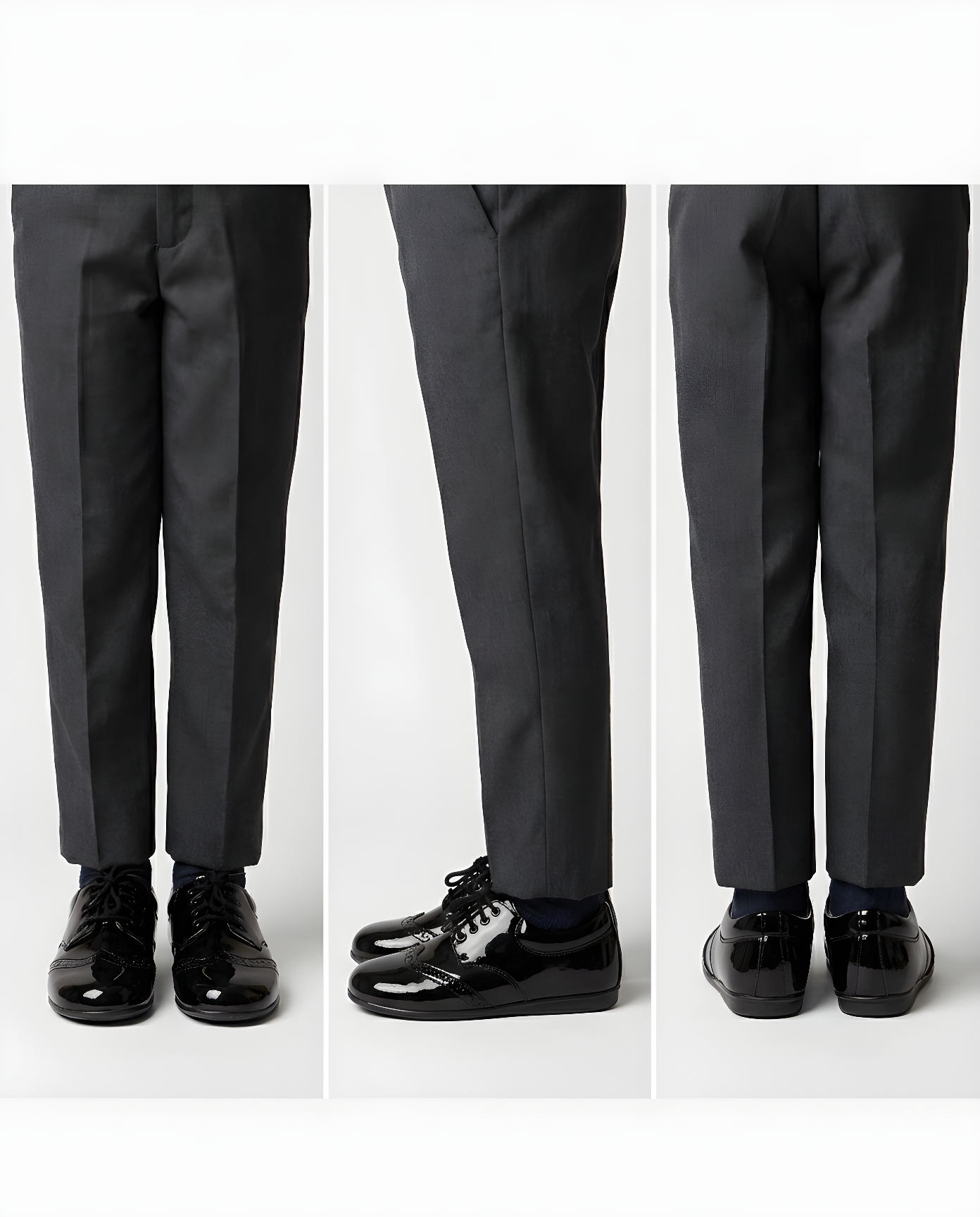 EARLY STEPS BROGUE SHINY BLACK