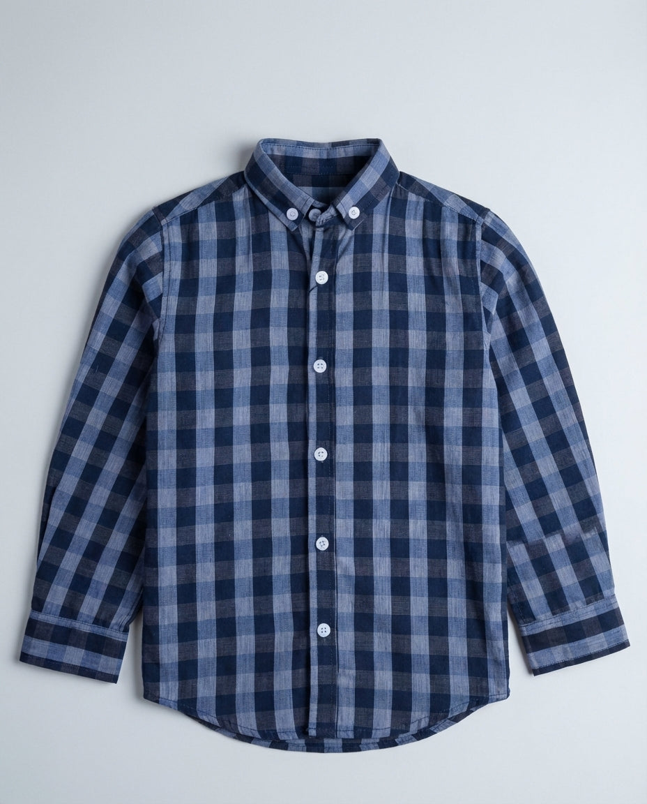 DENIM HUES CHECK SHIRT