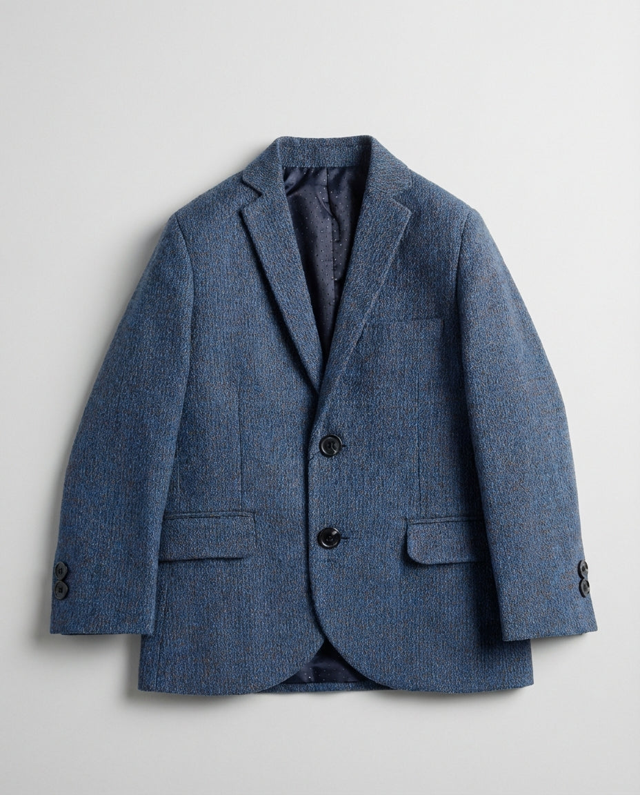 Blue Dotted Blazer for Boys — Blazers for Boys | Little Giants