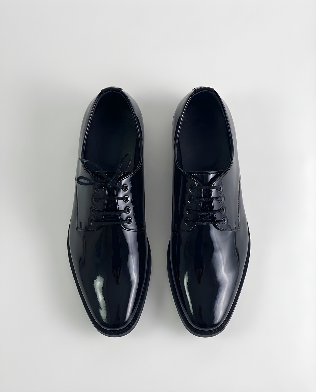 Navy Patent Derby Shoe for Boys — Shoes for Boys — View 5 | Little Giants