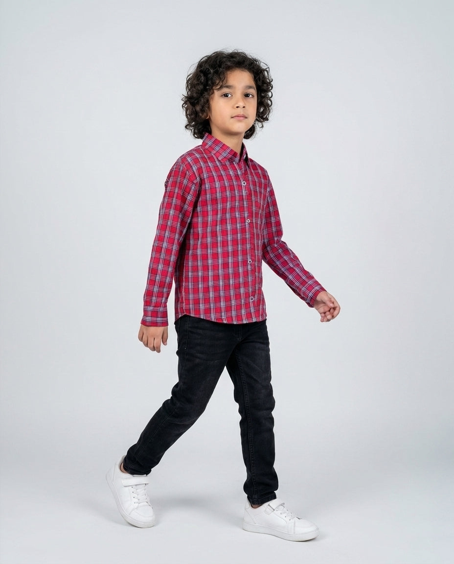 CLASSIC RED CHECK SHIRT