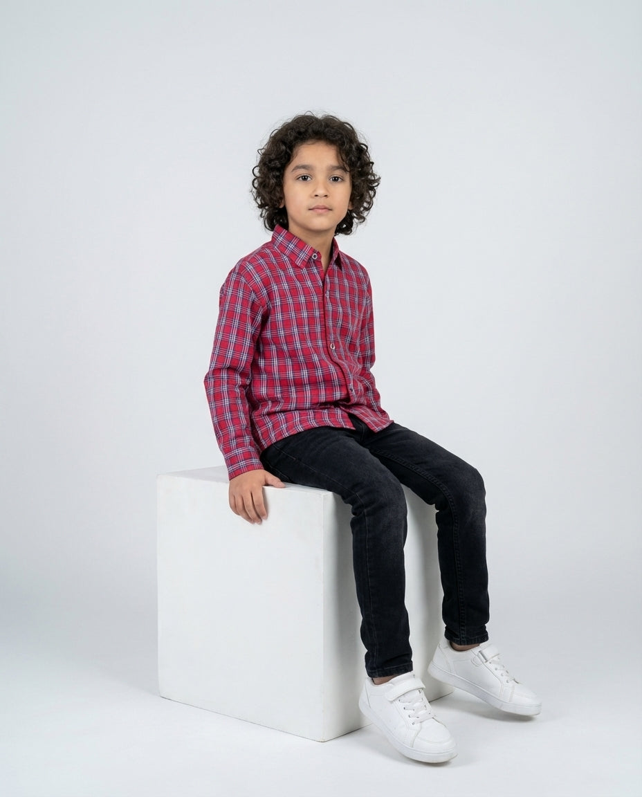 CLASSIC RED CHECK SHIRT