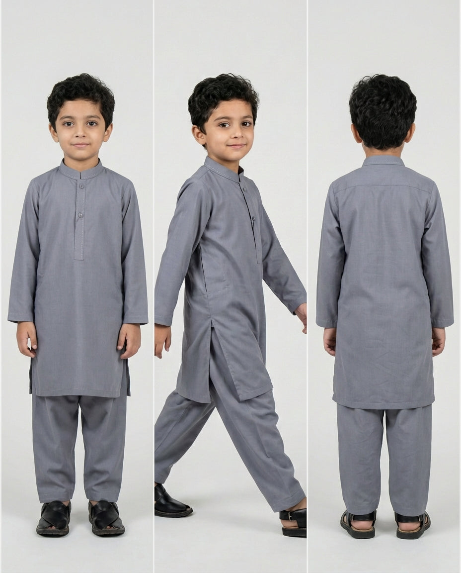 MUTED GREY SHALWAR KAMEEZ