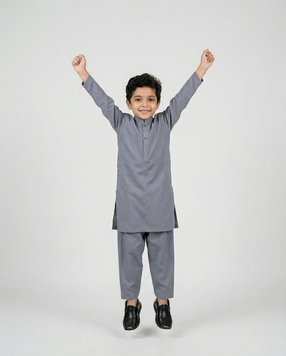 MUTED GREY SHALWAR KAMEEZ