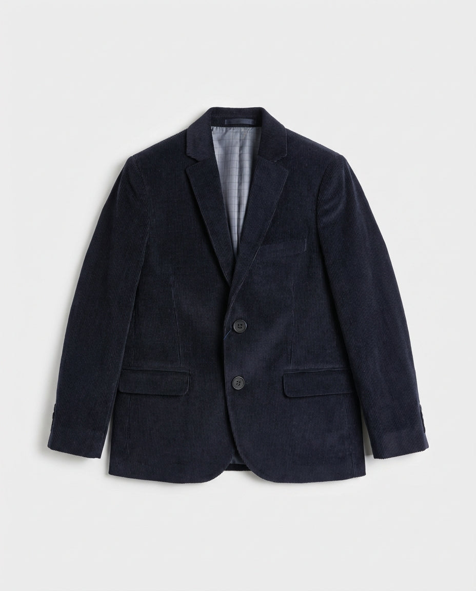 BLUE CORDUROY BLAZER