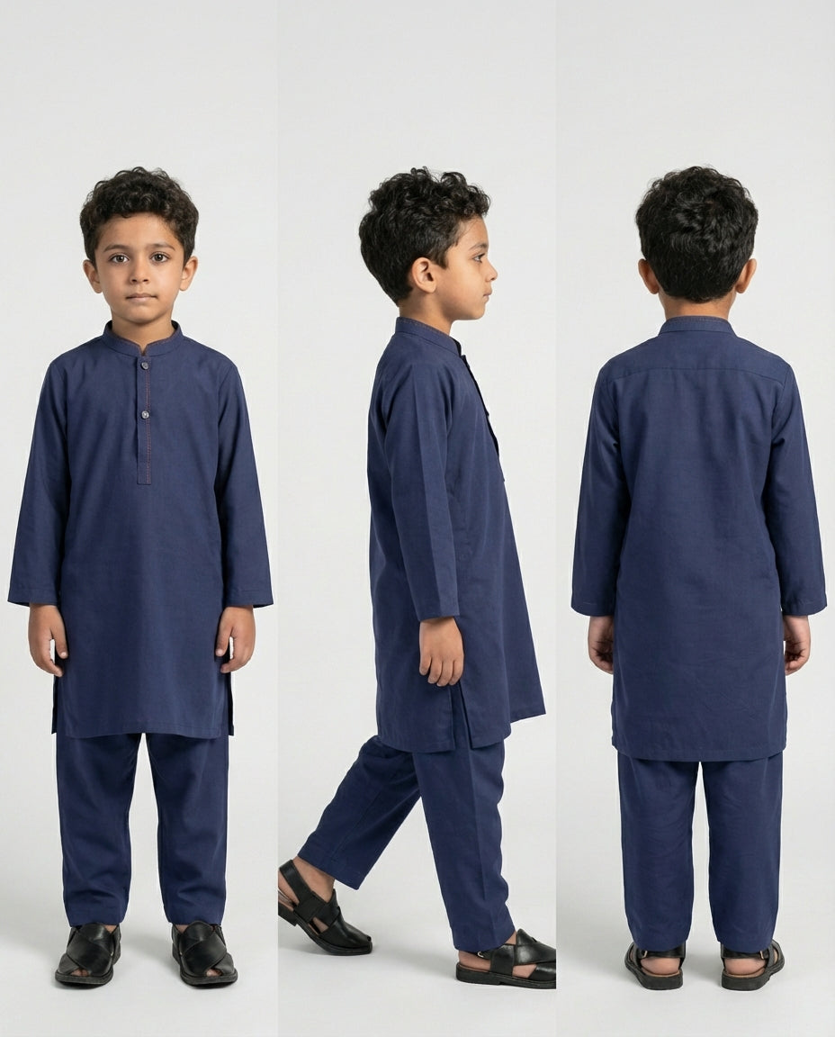 NAVY TUNIC SHALWAR KAMEEZ