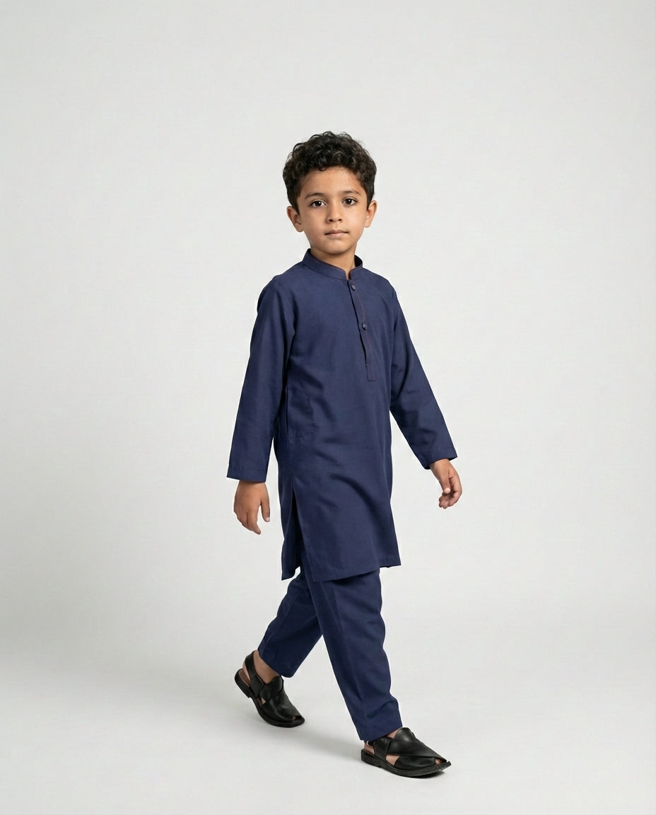 NAVY TUNIC SHALWAR KAMEEZ
