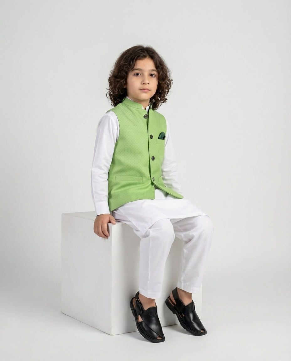 LIME GREEN WAIST COAT