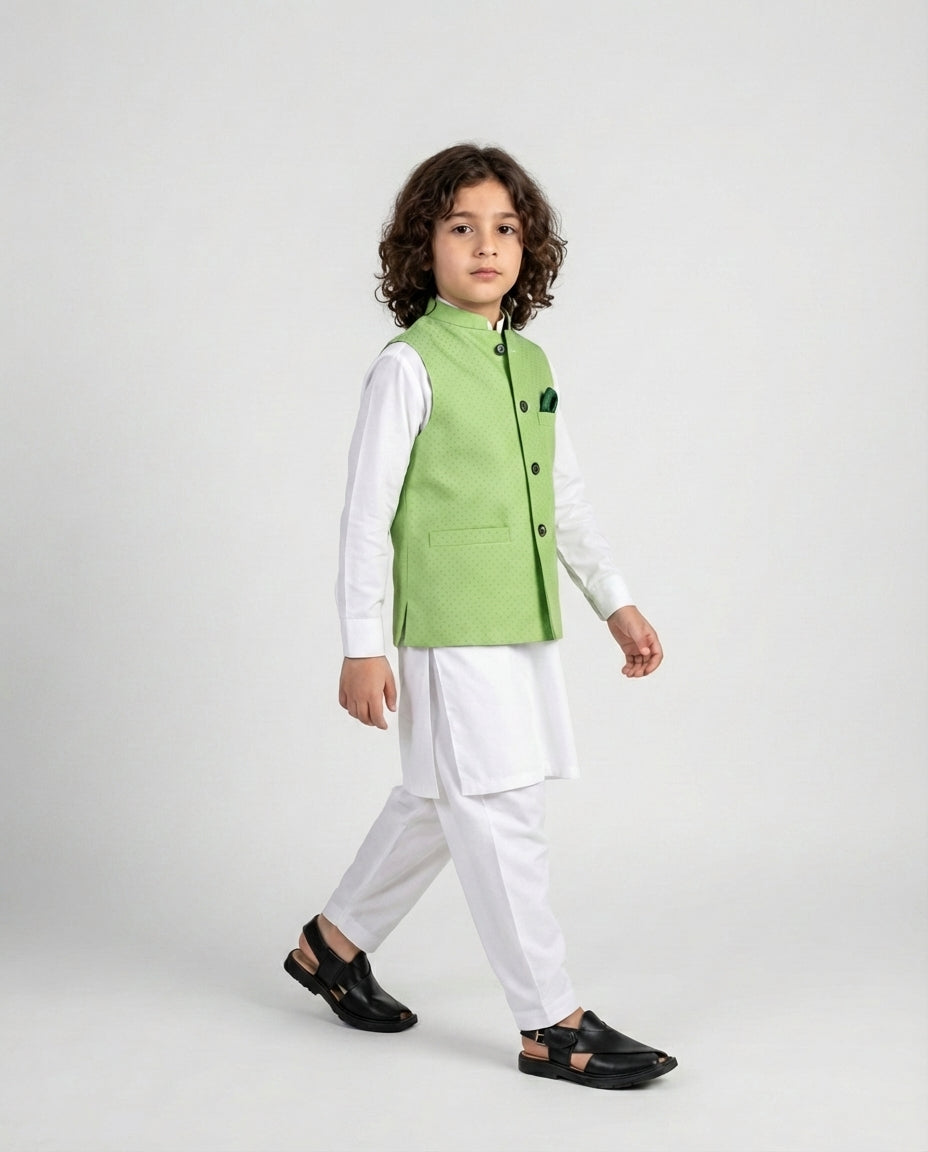 LIME GREEN WAIST COAT