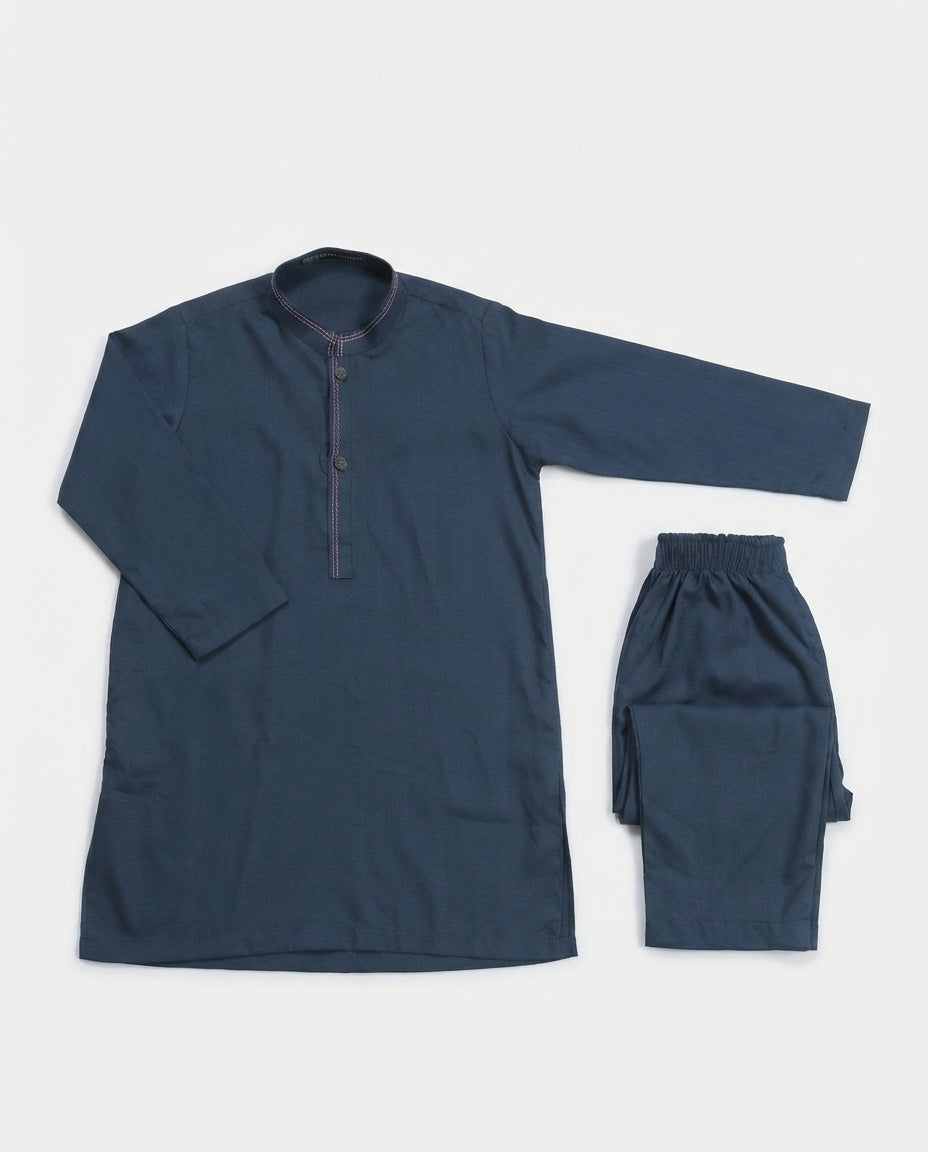 SLATE BLUE SHALWAR KAMEEZ