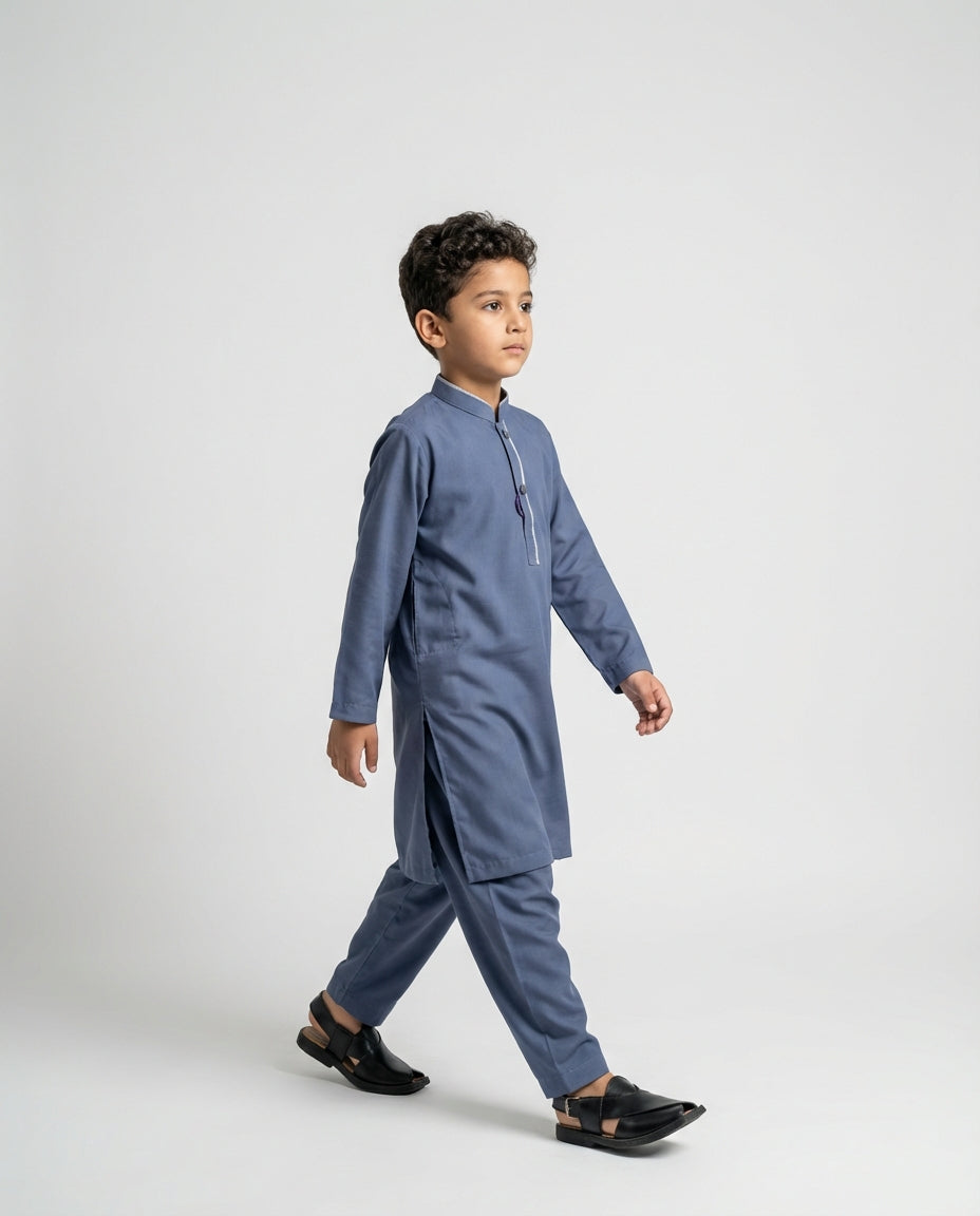 SLATE NAVY SHALWAR KAMEEZ