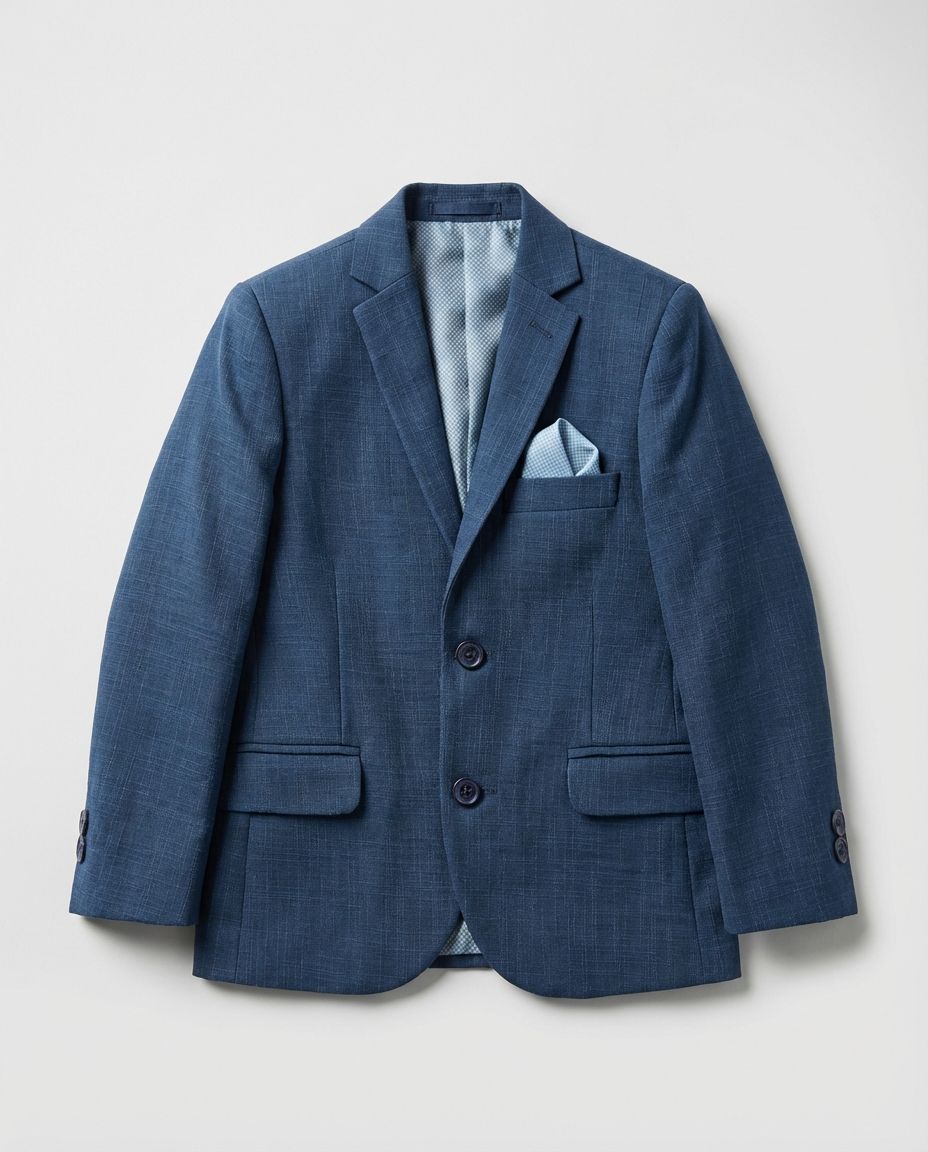 Steel Blue Tailored Blazer for Boys — Blazers for Boys | Little Giants