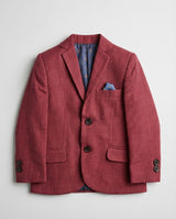Crimson Red Tailored Blazer for Boys — Blazers for Boys | Little Giants