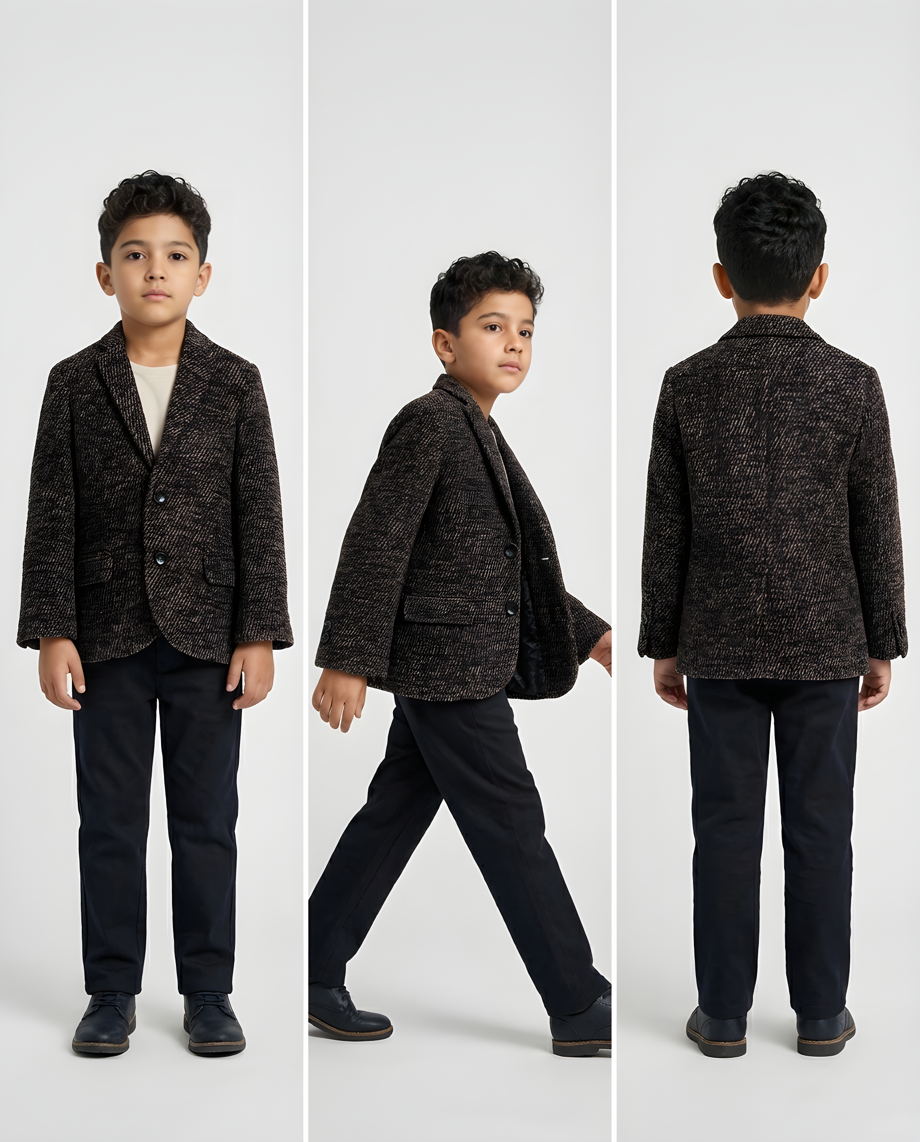 ESPRESSO TEXTURED TWEED BLAZER