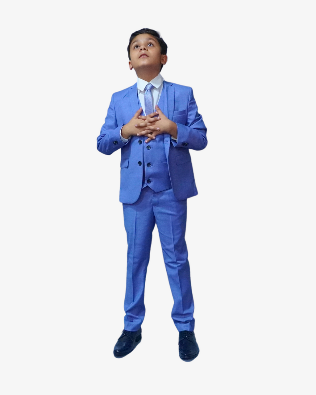 Ocean Blue 5-Piece Suit for Boys — Formal Wear for Boys — View 6 | Little Giants