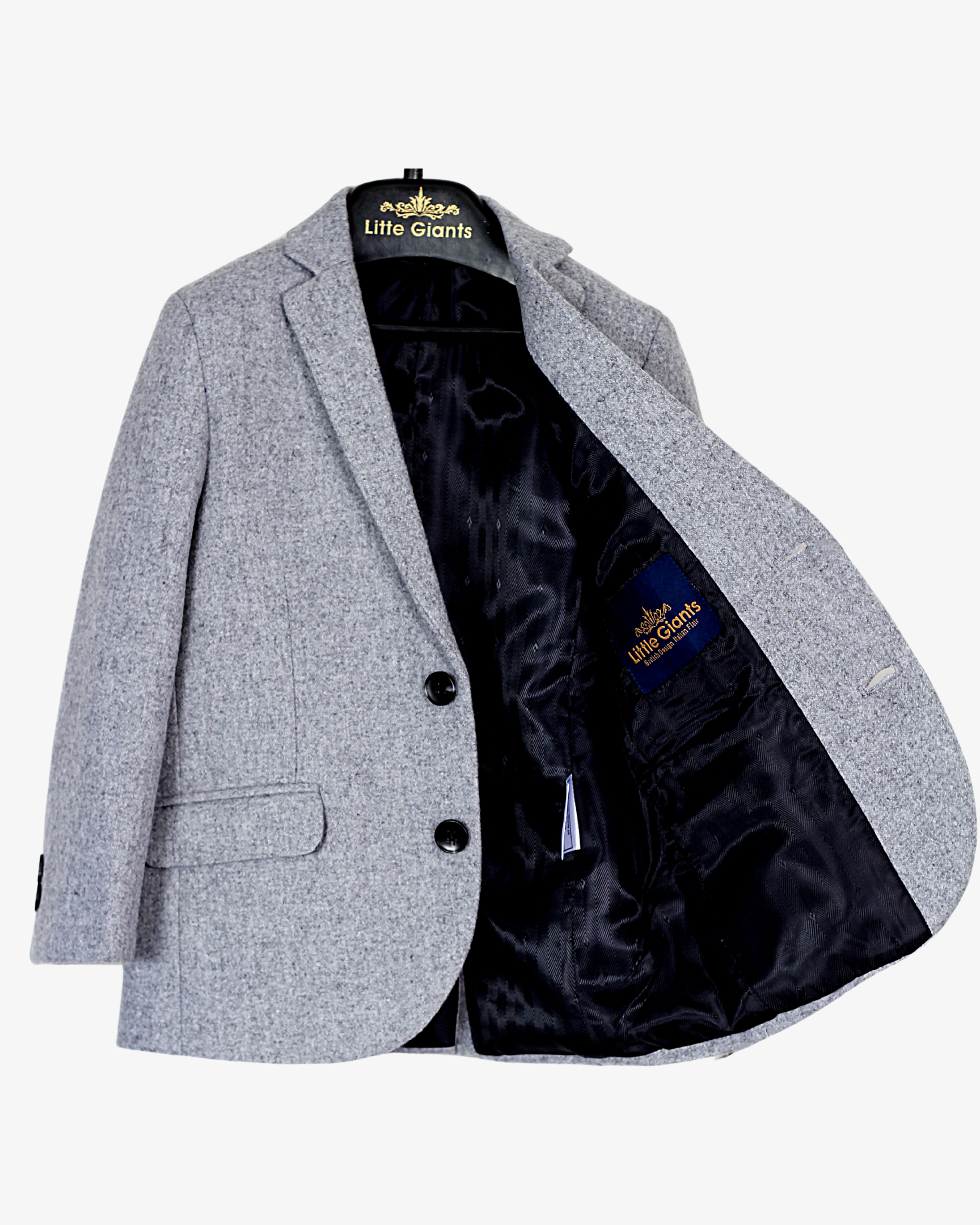 Dark Grey Blazer for Boys — Blazers for Boys — View 6 | Little Giants
