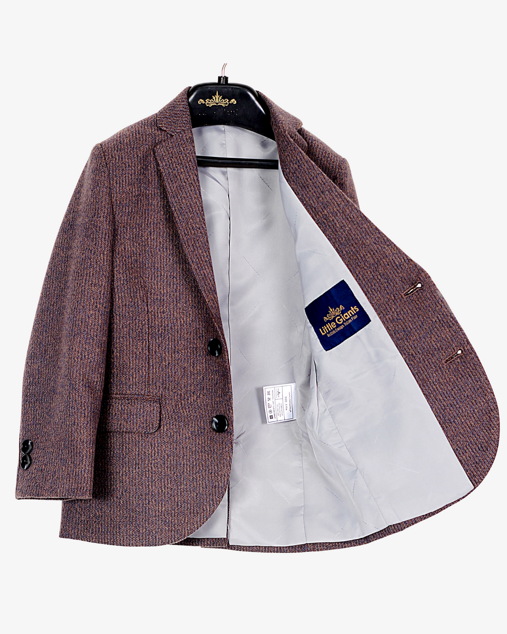 Brown Tweed Blazer for Boys — Blazers for Boys — View 5 | Little Giants
