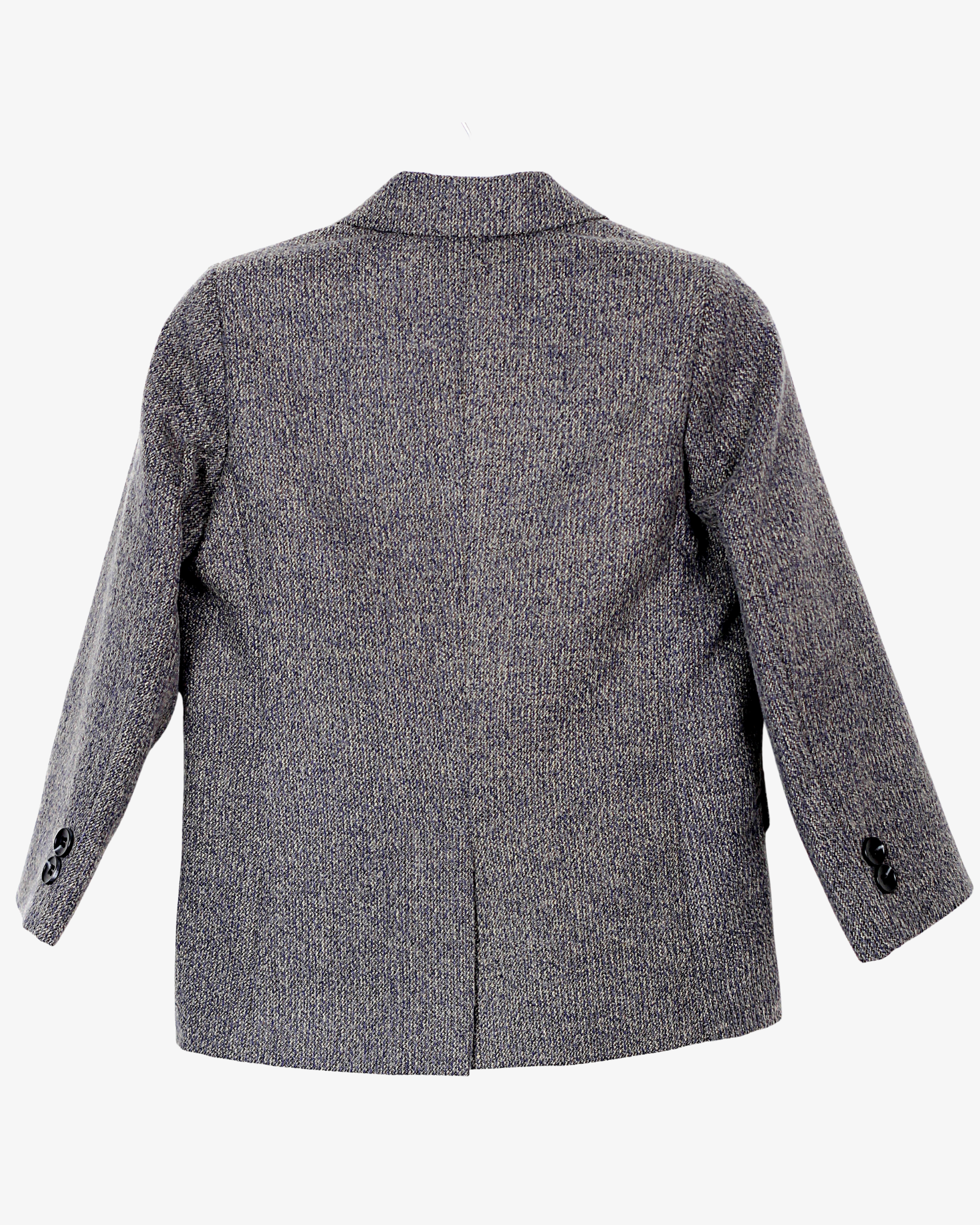 BLACK TEXTURED BLAZER