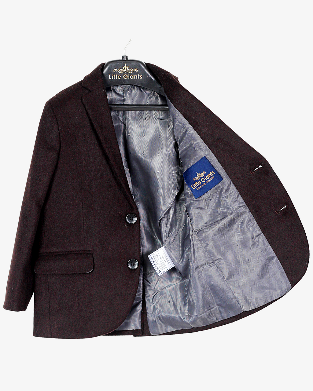 Dark Brown Blazer for Boys — Blazers for Boys — View 6 | Little Giants