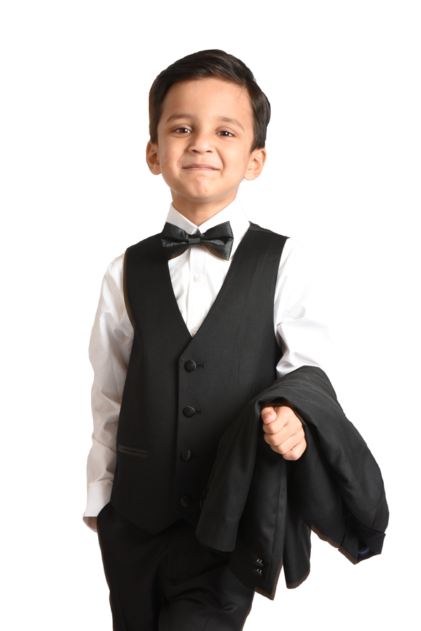 Classic Black Tuxedo Suit for Boys — Formal Wear for Boys — View 6 | Little Giants