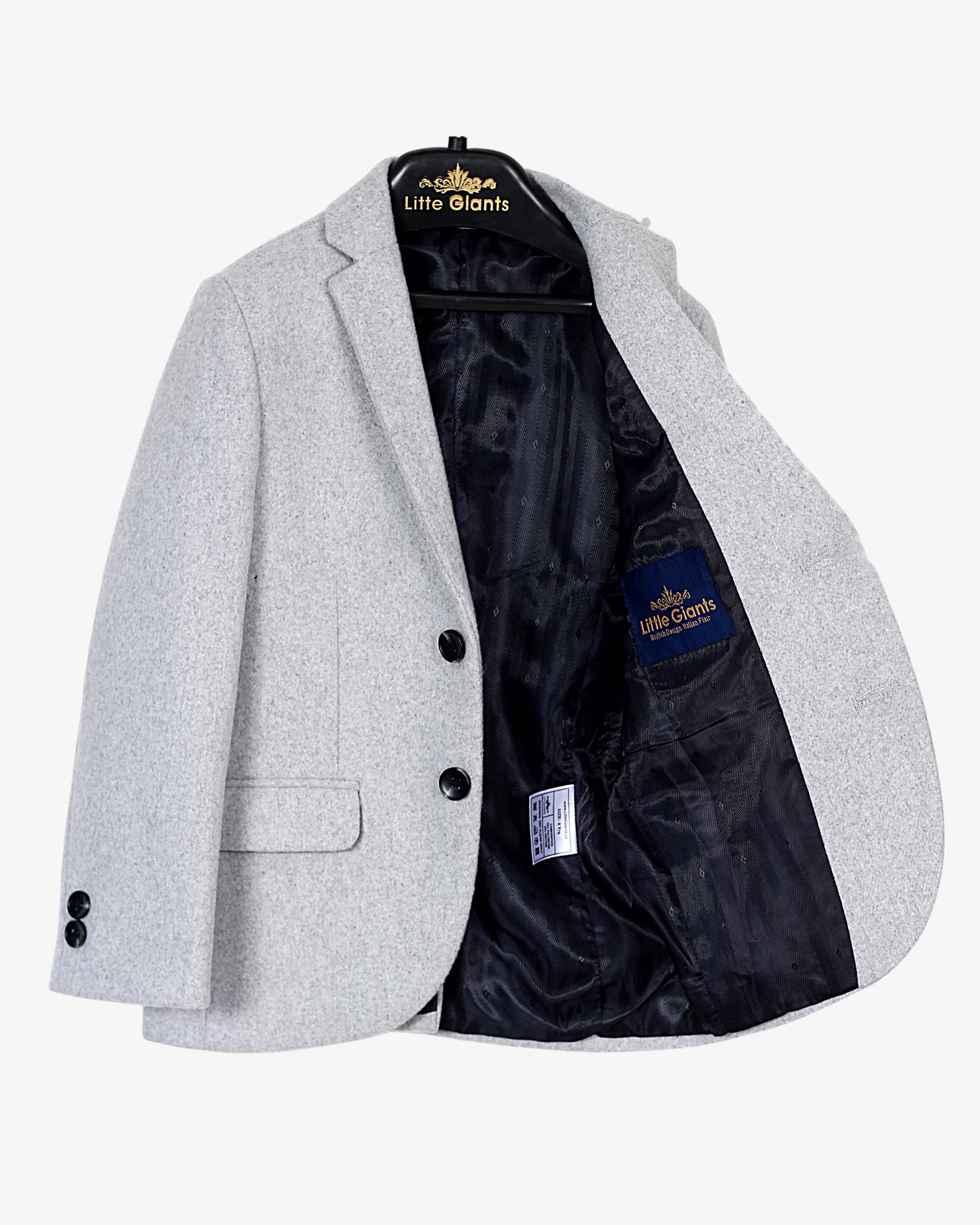 Light Grey Heather Blazer for Boys — Blazers for Boys — View 6 | Little Giants