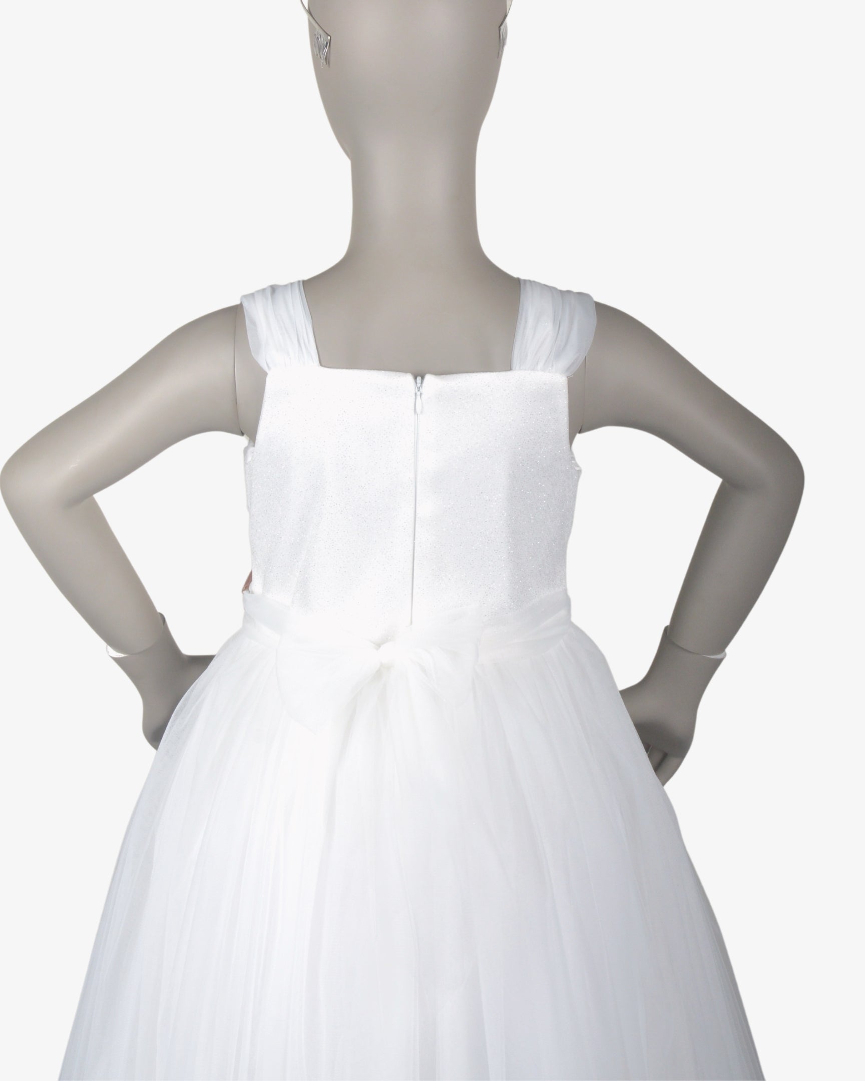 Pearl Bella Dress girls party frock fabric detail — Little Giants