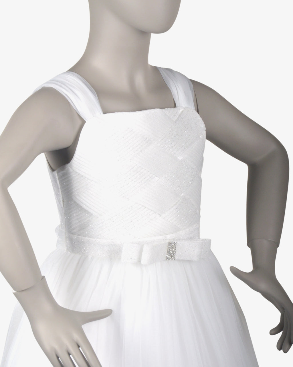 Pearl Bella Dress girls party frock side profile — Little Giants
