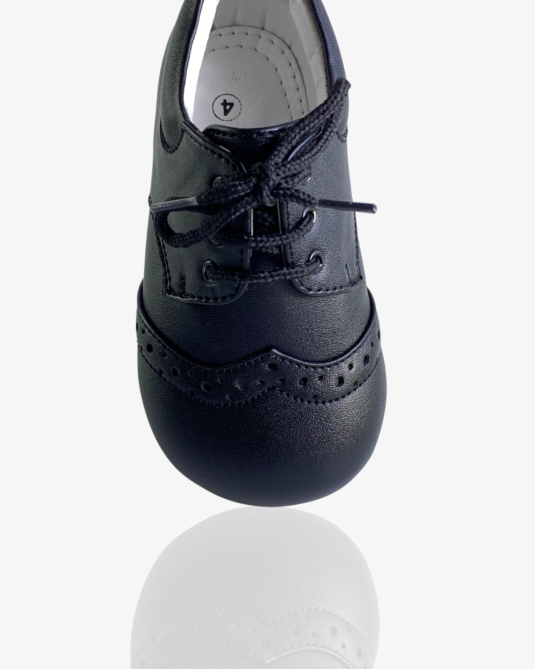 EARLY STEPS BROGUE MATTE BLACK