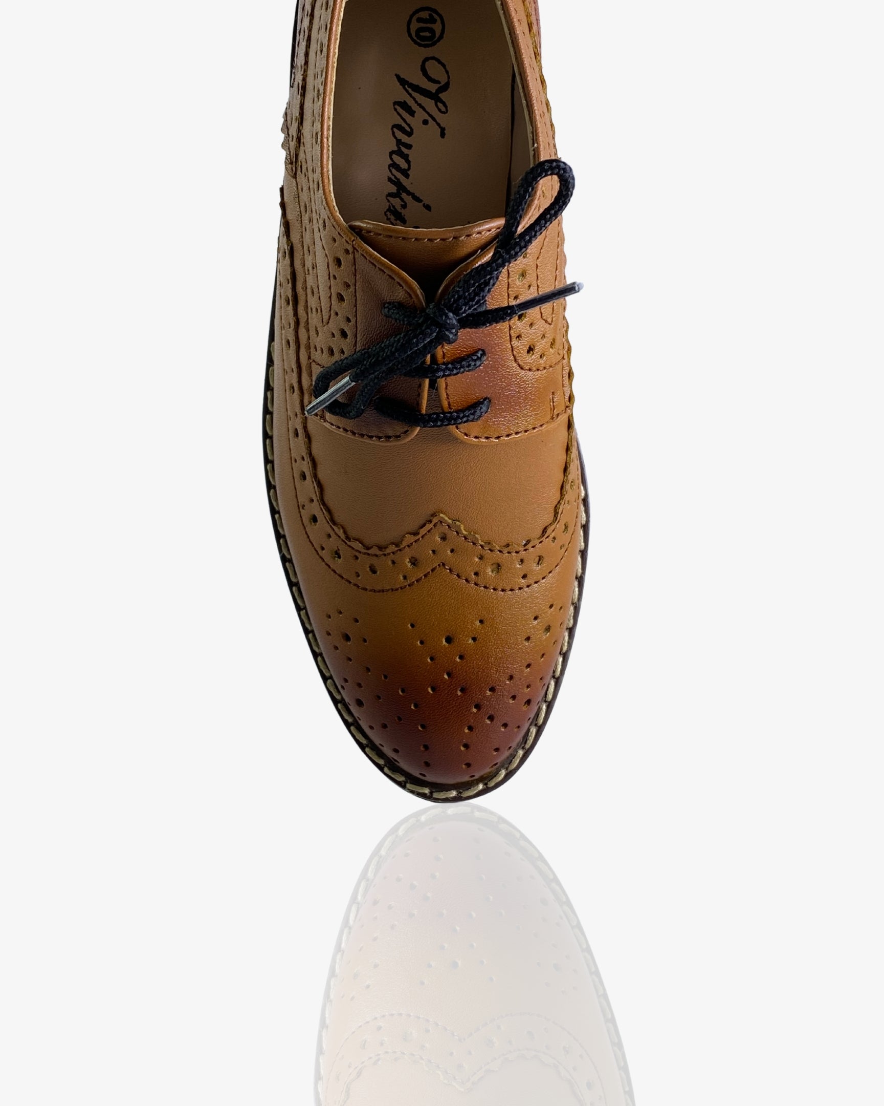 Saddle Brown Oxford Shoe for Boys — Shoes for Boys — View 4 | Little Giants
