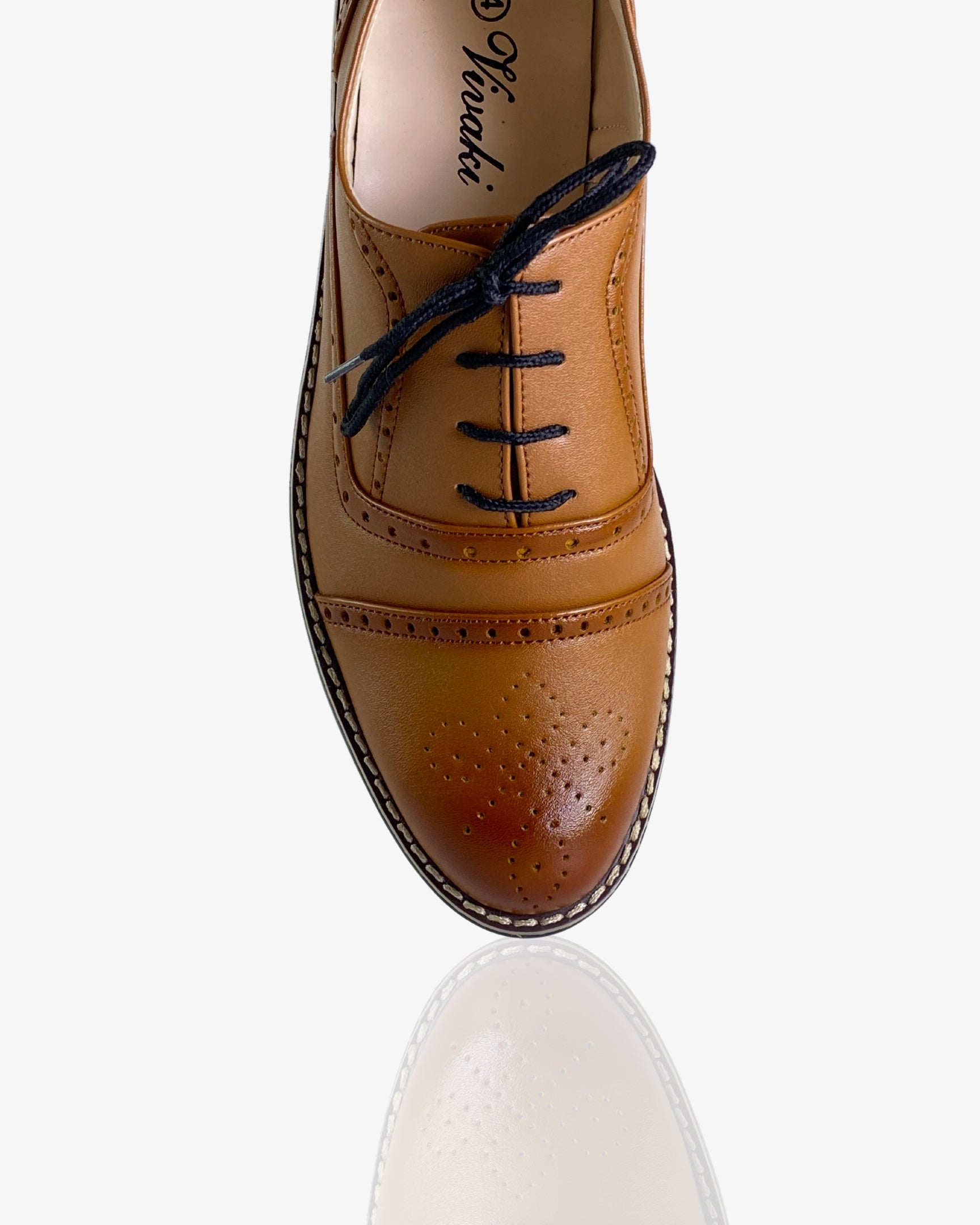 Saddle Brown Oxford Shoe for Boys — Shoes for Boys — View 2 | Little Giants