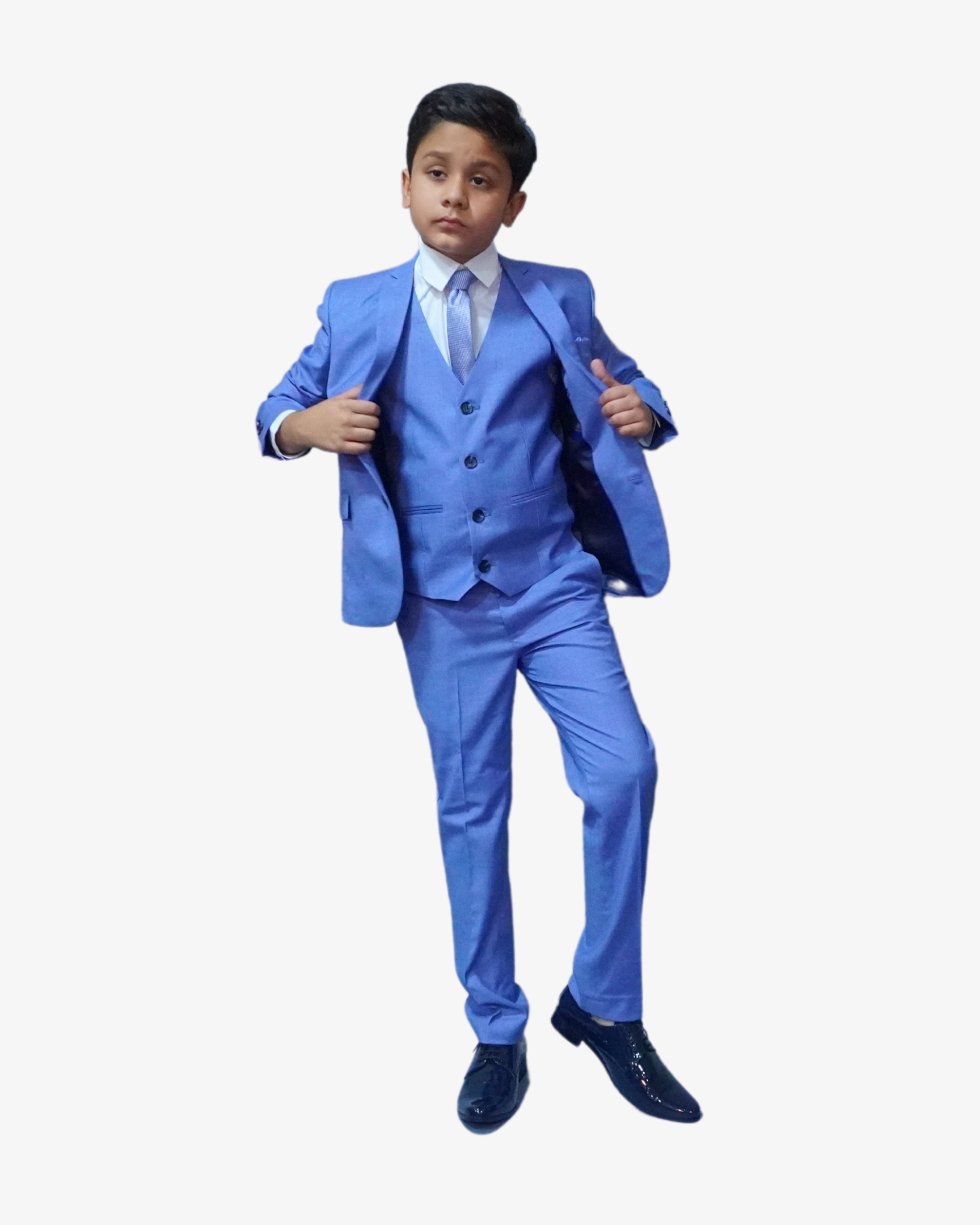 Ocean Blue 5-Piece Suit for Boys — Formal Wear for Boys — View 2 | Little Giants