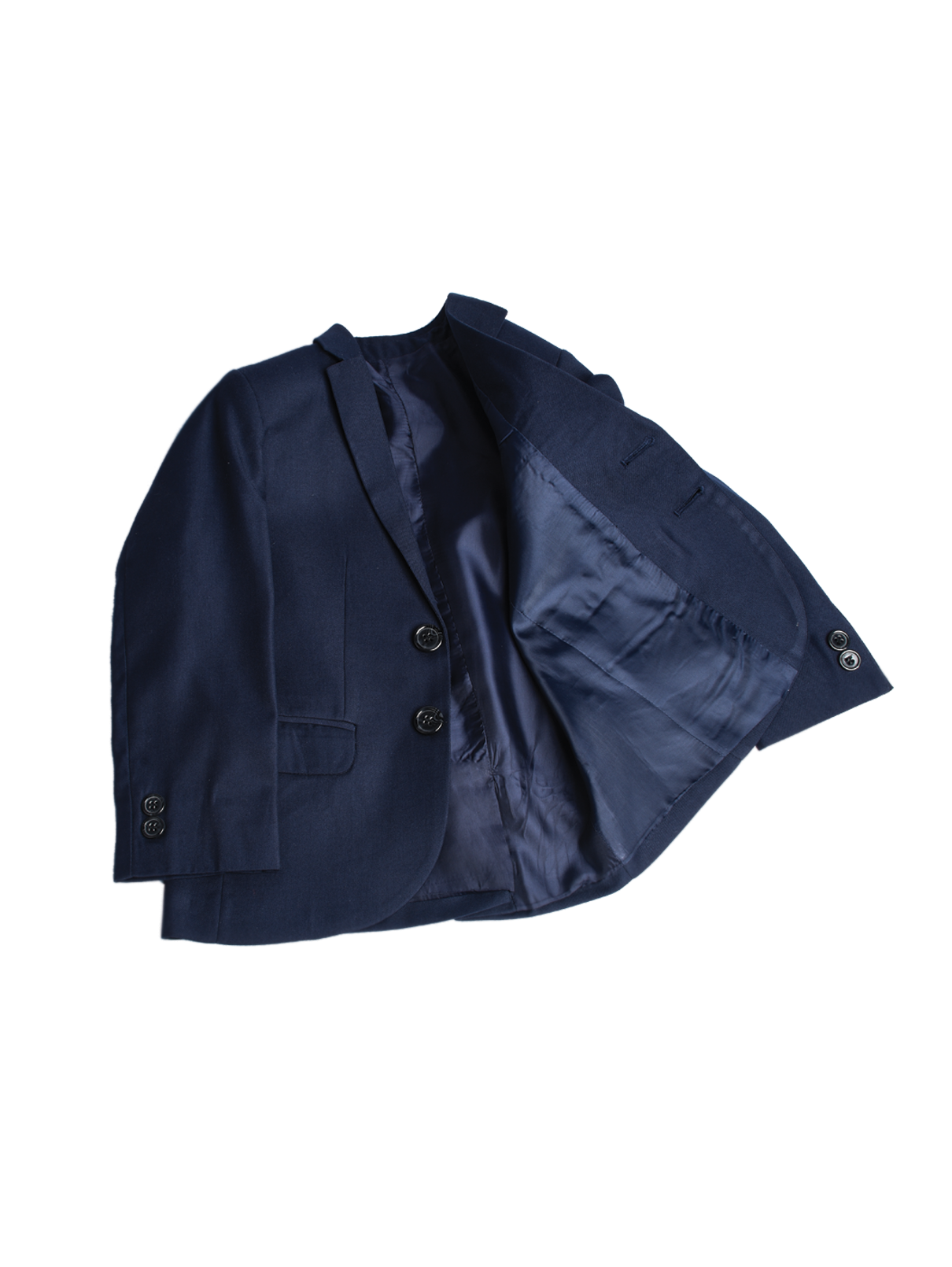 Royal Blue Plain 5-Piece Suit for Boys — Formal Wear for Boys — View 4 | Little Giants