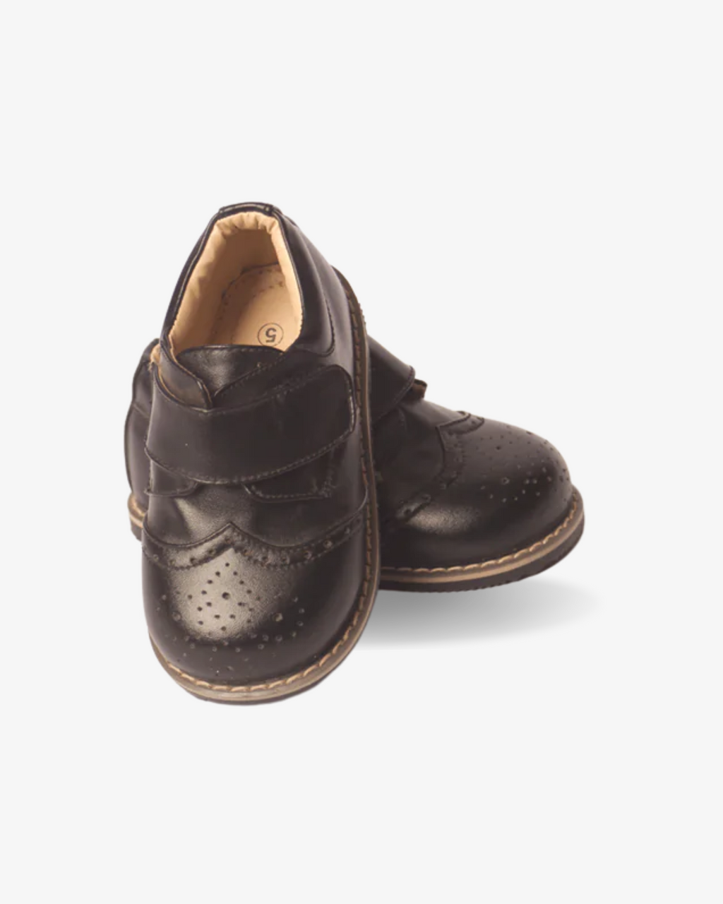 Classic Black Strap Wingtip for Boys — Shoes for Boys | Little Giants