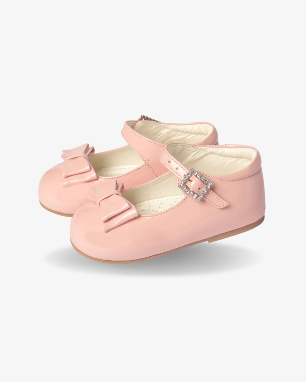 Pink Bow Shoe girls shoe toe detail — Little Giants