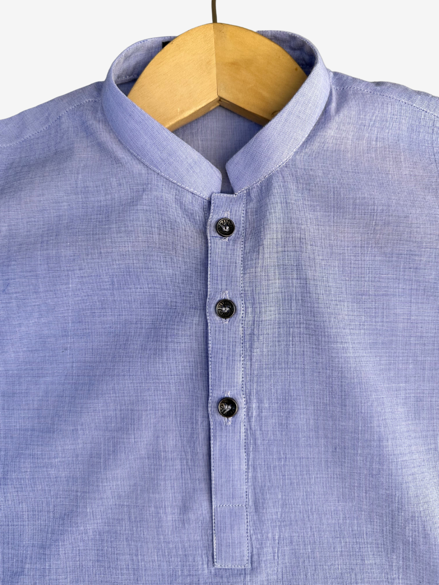 SKY BLUE CHAMBRAY KURTA